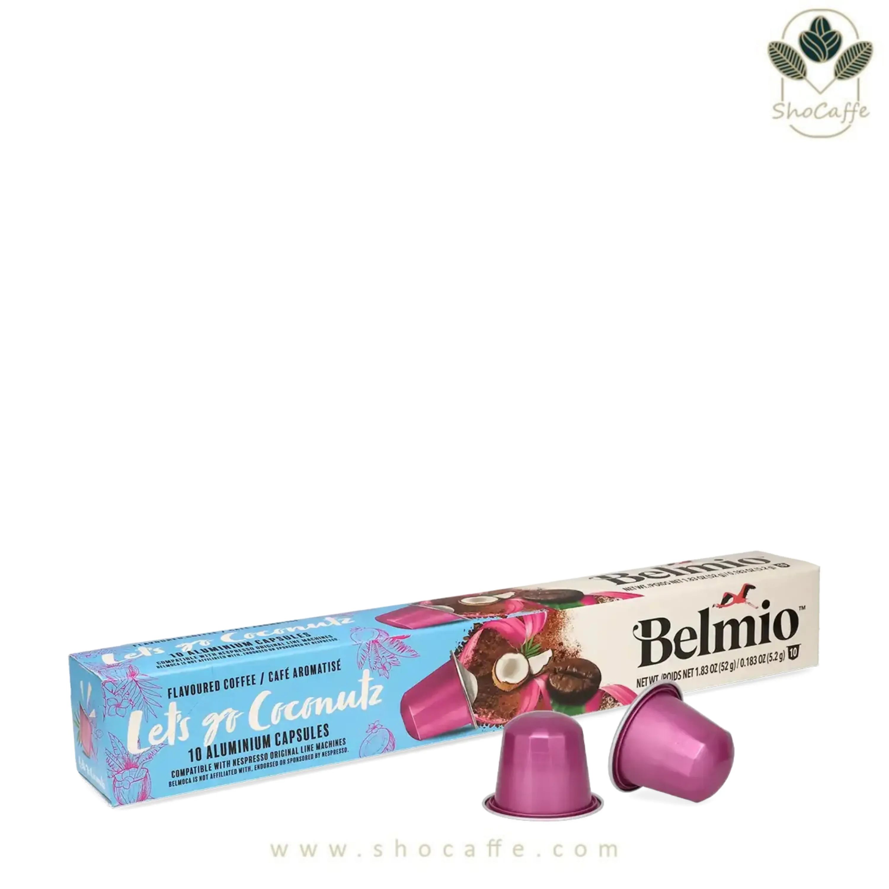 کپسول قهوه نسپرسو بلمیو با طعم نارگیلی Belmio Let's go Coconutz